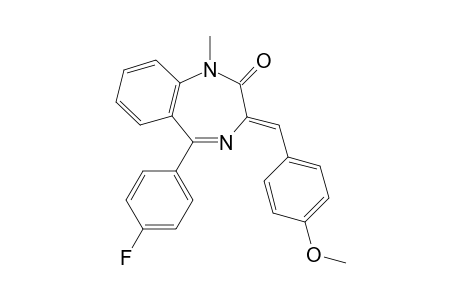 (Z)-5-(4-fluorophenyl)-3-(4-methoxybenzylidene)-1-methyl-1H-benzo[e][1,4]diazepin-2(3H)-one