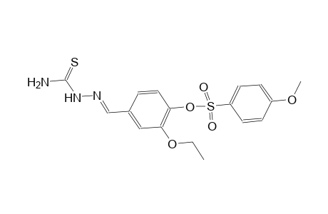 4-{(E)-[(aminocarbothioyl)hydrazono]methyl}-2-ethoxyphenyl 4-methoxybenzenesulfonate