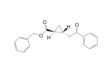 (1S,2R)-2-phenacyl-1-cyclopropanecarboxylic acid (phenylmethyl) ester