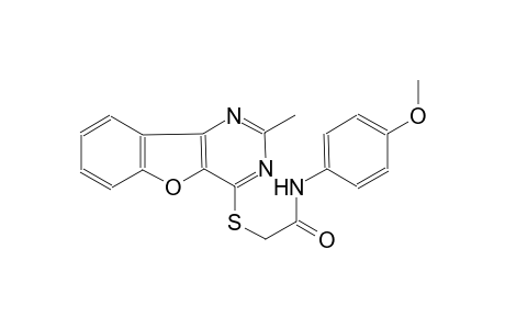N-(4-methoxyphenyl)-2-[(2-methyl[1]benzofuro[3,2-d]pyrimidin-4-yl)sulfanyl]acetamide