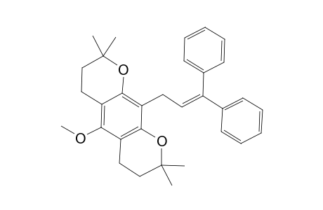 2H,6H-Benzo[1,2-b:5,4-b']dipyran, 10-(3,3-diphenylallyl)-3,4,7,8-tetrahydro-5-methoxy-2,2,8,8-tetramethyl-