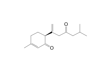 (6S)-3-methyl-6-(5-methyl-1-methylene-3-oxo-hexyl)cyclohex-2-en-1-one