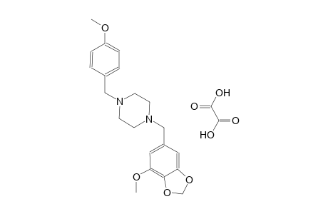 1-[(7-methoxy-1,3-benzodioxol-5-yl)methyl]-4-(4-methoxybenzyl)piperazine oxalate