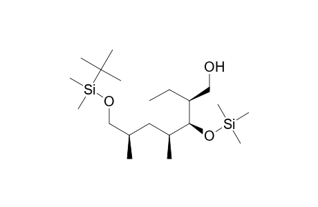 1-Heptanol, 7-[[(1,1-dimethylethyl)dimethylsilyl]oxy]-2-ethyl-4,6-dimethyl-3-[(trimethylsilyl)oxy]-, [2S-(2R*,3R*,4R*,6S*)]-