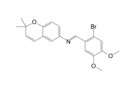 N-(2,2-DIMETHYLCHROMEN-6-YL)-2-BROMO-4,5-DIMETHOXYPHENYL-METHANIMINE