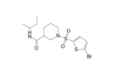 1-[(5-bromo-2-thienyl)sulfonyl]-N-(sec-butyl)-3-piperidinecarboxamide