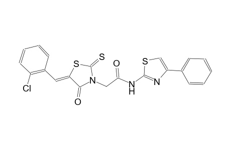 3-thiazolidineacetamide, 5-[(2-chlorophenyl)methylene]-4-oxo-N-(4-phenyl-2-thiazolyl)-2-thioxo-, (5Z)-