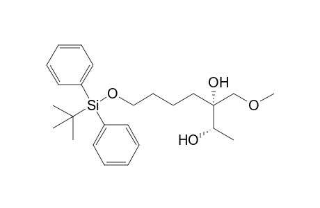 (2R*,3S*)-2-[4-(tert-Butyldiphenylsiloxy)butyl]-1-methoxybutane-2,3-diol