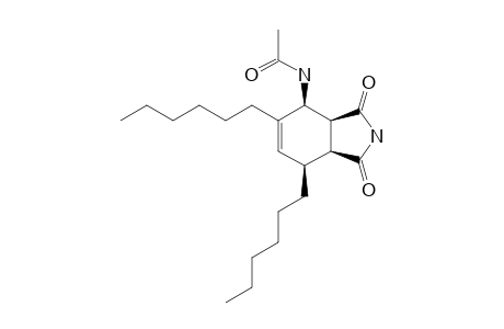 4N-ACETYLAMINO-5,7-DI-N-HEXYL-CIS-3A,4,7,7A-TETRAHYDROISOINDOLE-1,3-DIONE
