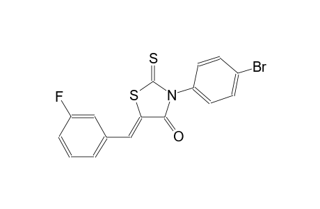 (5Z)-3-(4-bromophenyl)-5-(3-fluorobenzylidene)-2-thioxo-1,3-thiazolidin-4-one