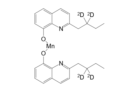 2-n-butyl-.beta.-D2-8-hydroxyquinoline manganese complex