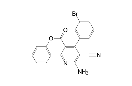 2-Amino-4-(3-bromophenyl)-5-oxo-5H-chromeno[4,3-b]pyridine-3-carbonitrile