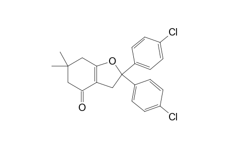 2,2-bis(4-chlorophenyl)-6,6-dimethyl-5,7-dihydro-3H-1-benzofuran-4-one