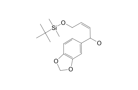 (+/-)-(Z)-1-(1,3-BENZODIOXOL-5-YL)-4-TERT.-BUTYLDIMETHYLSILYLOXY-BUT-2-EN-1-OL