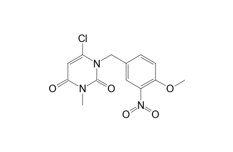 6-Chloro-1-(4-methoxy-3-nitrobenzyl)-3-methyl-2,4(1H,3H)-pyrimidinedione