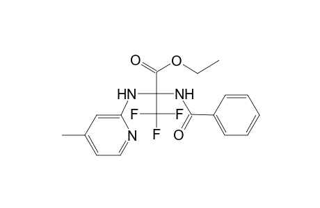 Ethyl 2-(benzoylamino)-3,3,3-trifluoro-2-[(4-methyl-2-pyridinyl)amino]propanoate