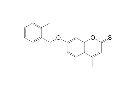 4-Methyl-7-(2-methylbenzyl)oxy-chromene-2-thione