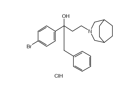 alpha-BENZYL-alpha-(p-BROMOPHENYL)-3-AZABICYCLO[3.2.2]NONANE-3-PROPANOL, HYDROCHLORIDE