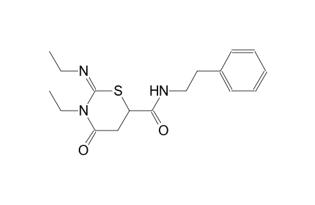 2H-1,3-thiazine-6-carboxamide, 3-ethyl-2-[(E)-ethylimino]tetrahydro-4-oxo-N-(2-phenylethyl)-, (2E)-