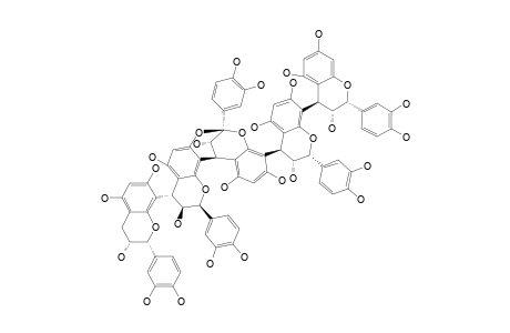 PAVETANNIN-D1;EPICATECHIN-(4-BETA->8)-EPICATECHIN-(4-BETA->8,2-BETA->O->7)-EPICATECHIN-(4-BETA->8)-EPICATECHIN-(4-BETA->8)-EPICATECHIN