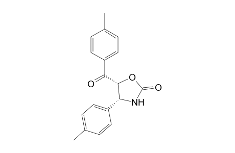 (cis)-5-(4'-Methylbenzoyl)-4-(p-methylphenyl)oxazolidin-2-one