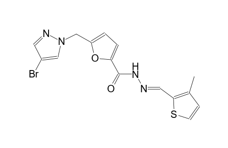 5-[(4-bromo-1H-pyrazol-1-yl)methyl]-N'-[(E)-(3-methyl-2-thienyl)methylidene]-2-furohydrazide