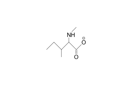 3-Methyl-2-methylamino-pentanoate anion