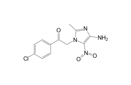 4-Amino-1-(p-chlorophenacyl)-2-methyl-5-nitroimidazole