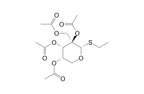 ETHYL-2-C-ACETOXYMETHYL-2,3,4-TRI-O-ACETYL-1-THIO-ALPHA-D/BETA-L-RIBOPYRANOSIDE