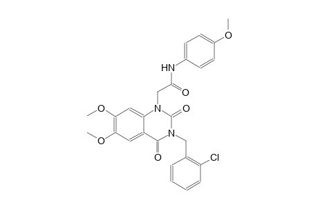 2-(3-(2-chlorobenzyl)-6,7-dimethoxy-2,4-dioxo-3,4-dihydro-1(2H)-quinazolinyl)-N-(4-methoxyphenyl)acetamide