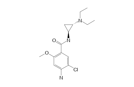 (+/-)-(TRANS)-4-AMINO-N-(2-DIETHYLAMINO-1-CYCLOPROPYL)-5-CHLORO-2-METHOXY-BENZAMIDE