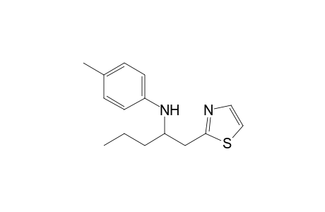N-(p-Tolyl)-1-(1',3'-thiazol-2'-yl)pentyl-2-amine