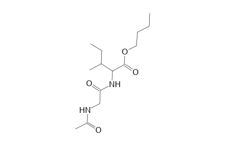 L-Isoleucine, N-(N-acetylglycyl)-, butyl ester