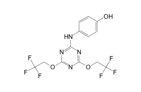 4-[[4,6-bis(2,2,2-trifluoroethoxy)-s-triazin-2-yl]amino]phenol