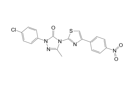 2-(p-Chlorophenyl)-5-methyl-4-[4-(p-nitrophenyl)thiazol-2-yl]-2,4-dihydro-1,2,4-triazole
