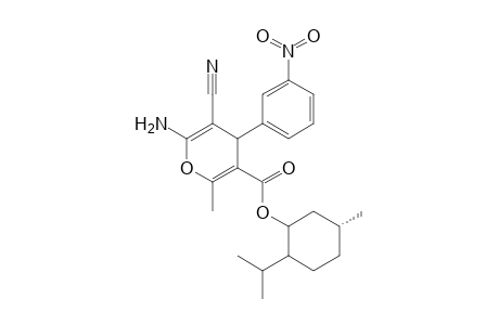 2-Amino-3-cyano-5[(-)-(1'R,2'S,5'R)-menthyloxycarbonyl]-6-methyl-4-(m-nitrophenyl)-4H-pyran