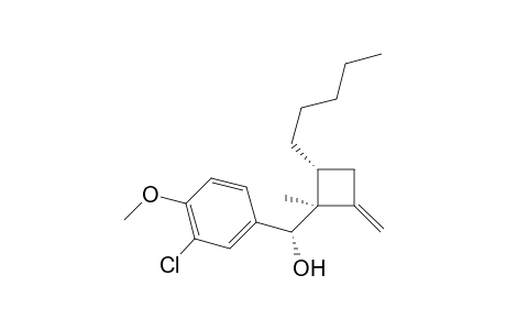 (R*,1'S*,4'R*)-(3-Chloro-4-methoxyphenyl)(1'-methyl-2'-ethylene-4'-pentylcyclobutyl)methanol