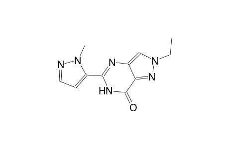 2-ethyl-5-(1-methyl-1H-pyrazol-5-yl)-2,6-dihydro-7H-pyrazolo[4,3-d]pyrimidin-7-one