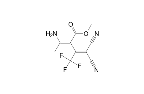 2-(1-Amino-ethylidene)-4,4-dicyano-3-trifluoromethyl-but-3-enoic acid methyl ester