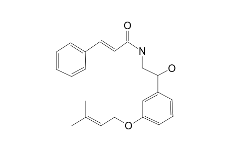 N-2-Hydroxy-2-[4-(3',3'-dimethylallyloxy)phenyl]ethylcinnamamide