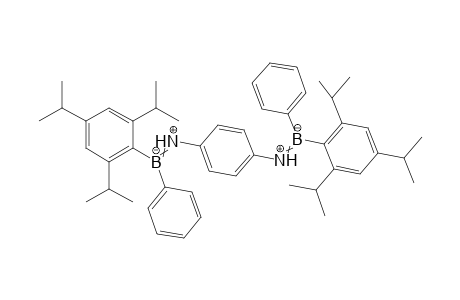 phenyl-[4-[phenyl-(2,4,6-triisopropylphenyl)boranuidylidene]ammoniophenyl]iminio-(2,4,6-triisopropylphenyl)boranuide