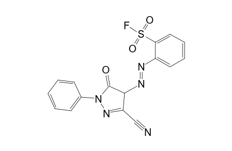 Benzenesulfonyl fluoride, 2-[2-(3-cyano-4,5-dihydro-5-oxo-1-phenyl-1H-pyrazol-4-yl)diazenyl]-