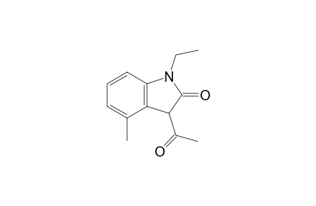1-Ethyl-3-acetyl-4-methyl-2-indolinone