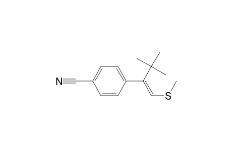 2-(4-Cyanophenyl)-3,3-dimethyl-1-(methylthio)but-1-ene