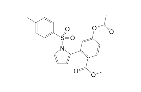 Methyl 4-(Acetyloxy)-2-{1-[(4-methylphenyl)sulfonyl]-1H-pyrrol-2-yl}benzoate