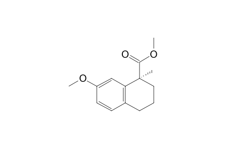 (1S)-7-methoxy-1-methyl-3,4-dihydro-2H-naphthalene-1-carboxylic acid methyl ester
