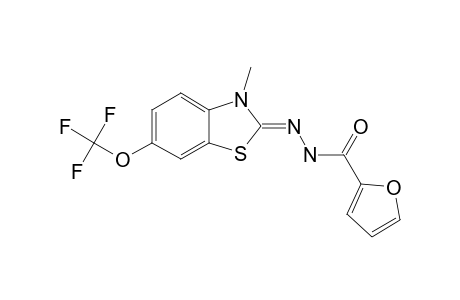 2-FUROIC_ACID_(6-TRIFLUOROMETHOXY-3-METHYL-3-H-BENZOTHIAZOL-2-YLIDENE)-HYDRAZIDE