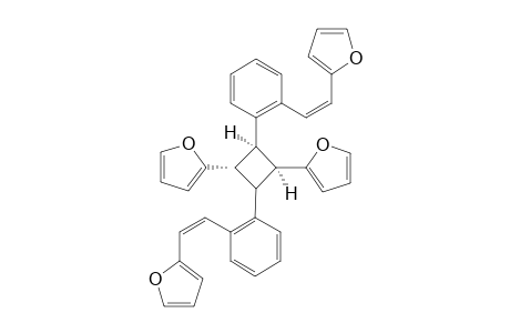 r-1-t-3-Di(2-furyl)-c-2,c(t)-4-bis{2-[2-(2-furyl)ethenyl]phenyl}cyclobutane