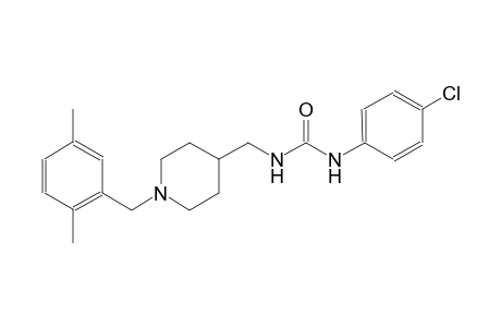 urea, N-(4-chlorophenyl)-N'-[[1-[(2,5-dimethylphenyl)methyl]-4-piperidinyl]methyl]-