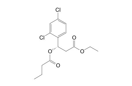 (3S)-Ethyl .beta.-butyryloxy-.beta.-(o,p-dichlorophenyl)propionate
